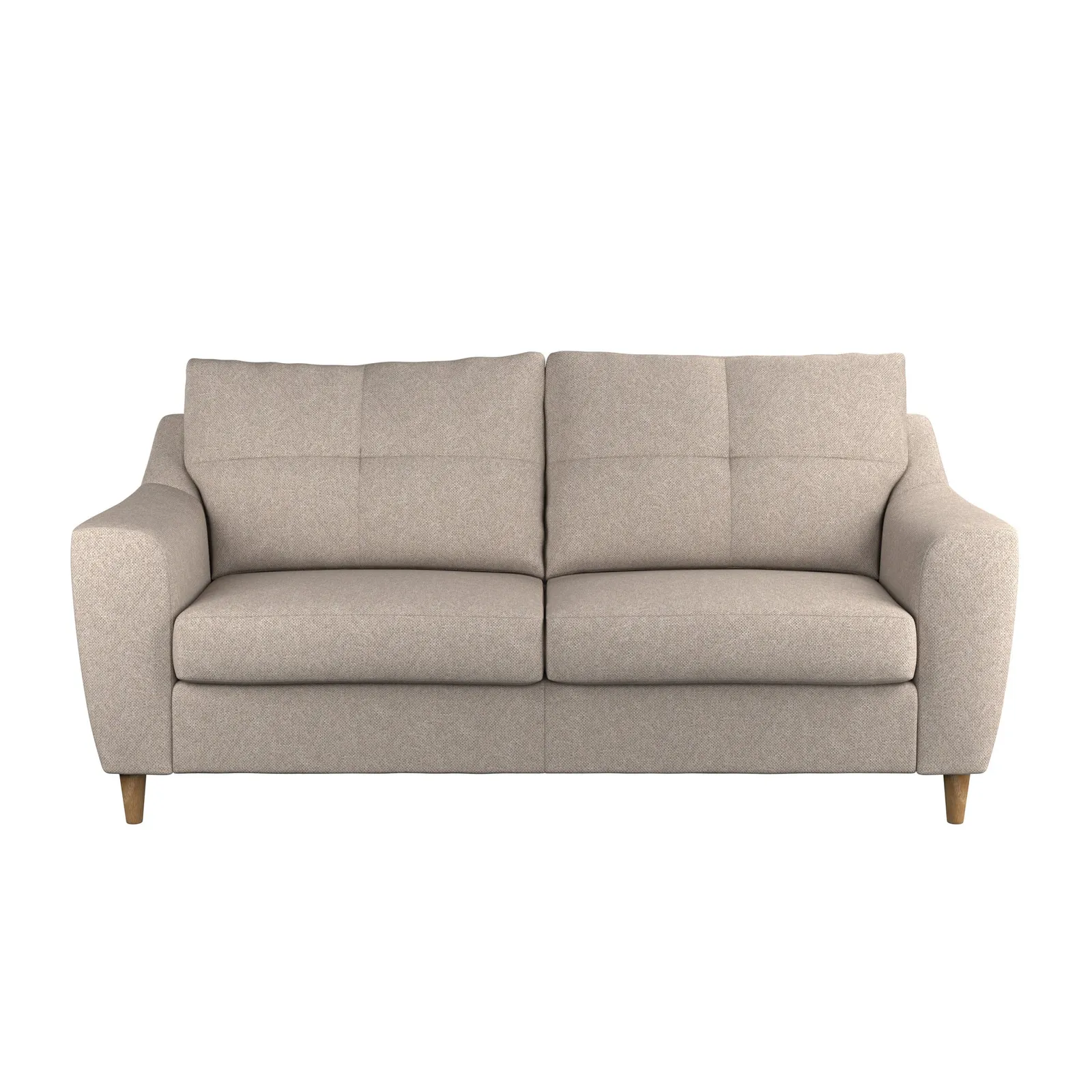 Baxter Fabric 3 Seater Sofa Brown
