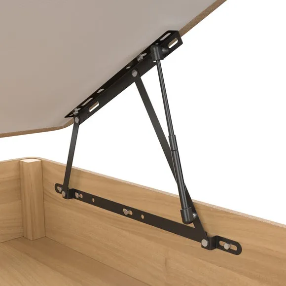 Everyday Side Opening Ottoman Bed Frame, Woven Fabric 4