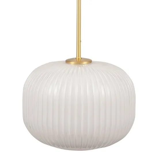Bella Ribbed Squoval Pendant Light 4