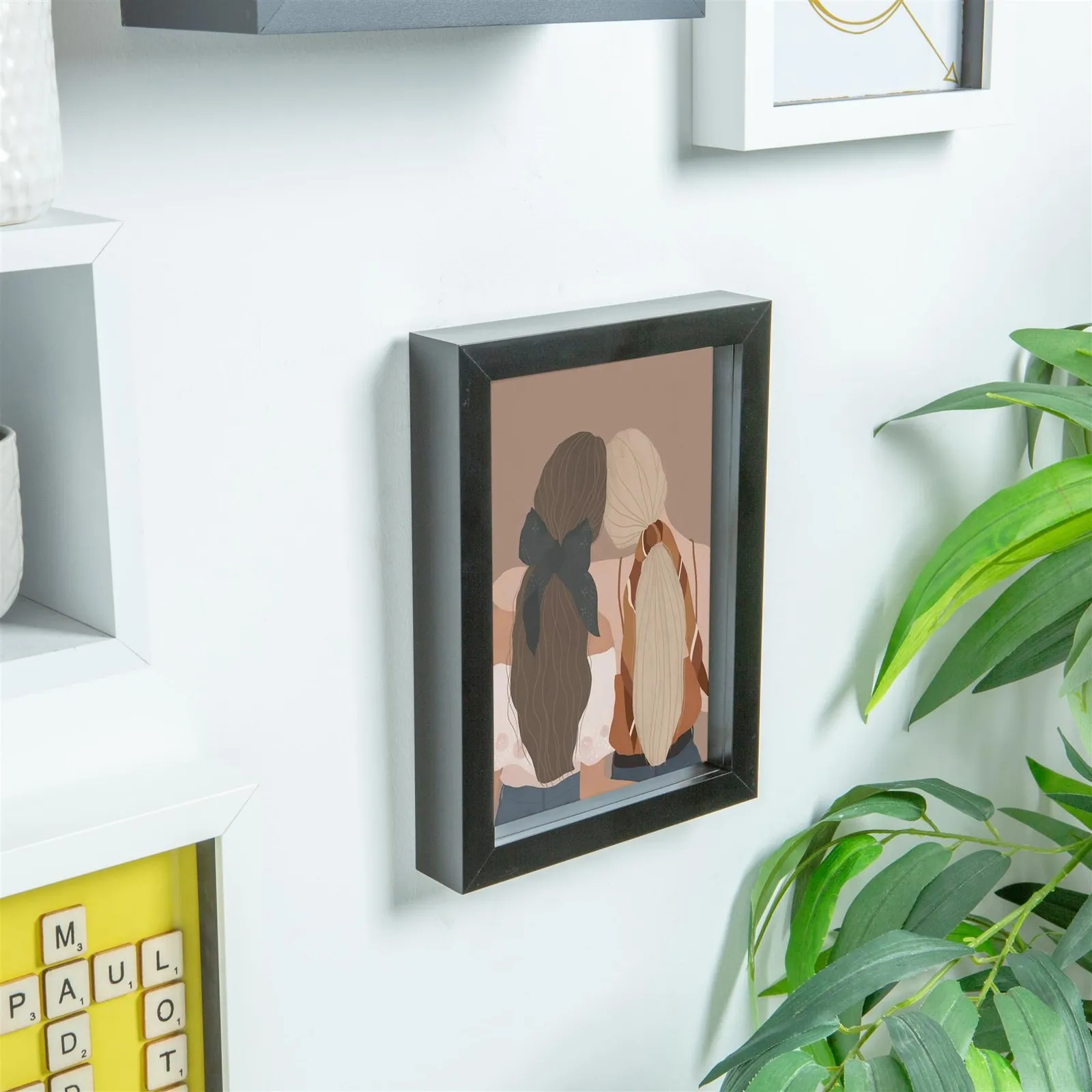 Nicola Spring 3D Box Photo Frame - A5 (6 x 8") - Pack of 1 in Black 6