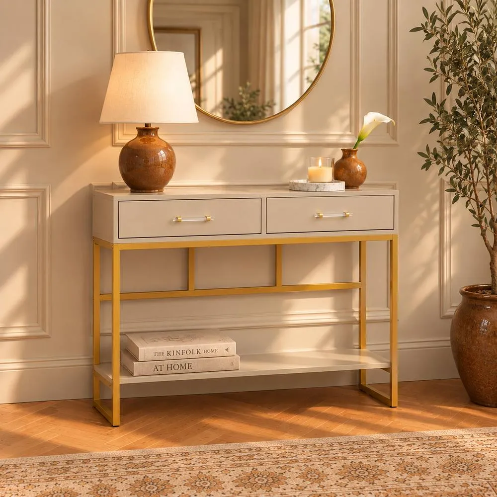 Melody Maison Chest, Dressing Table Set & Pair of Bedside Tables - Liana Taupe Range 4