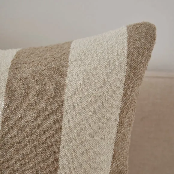 Boucle Stripe Cotton Square Cushion 4