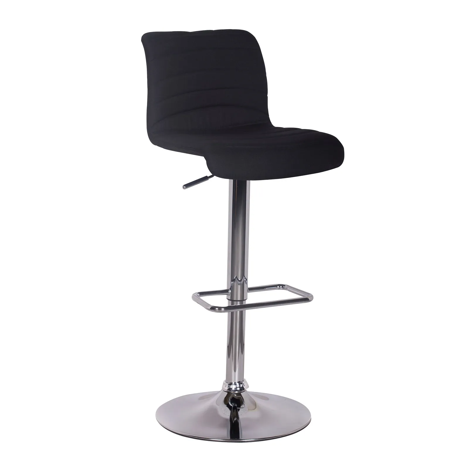 Vigo Fabric Bar Stool Black