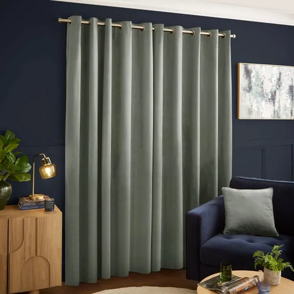 Luxe Velour Eyelet Curtains (Blackout Available) 4