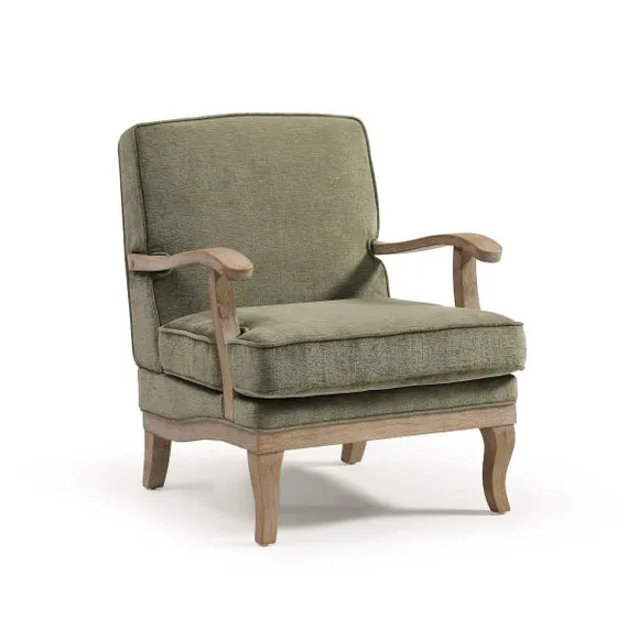 Esme Distressed Chenille Occasional Chair 4
