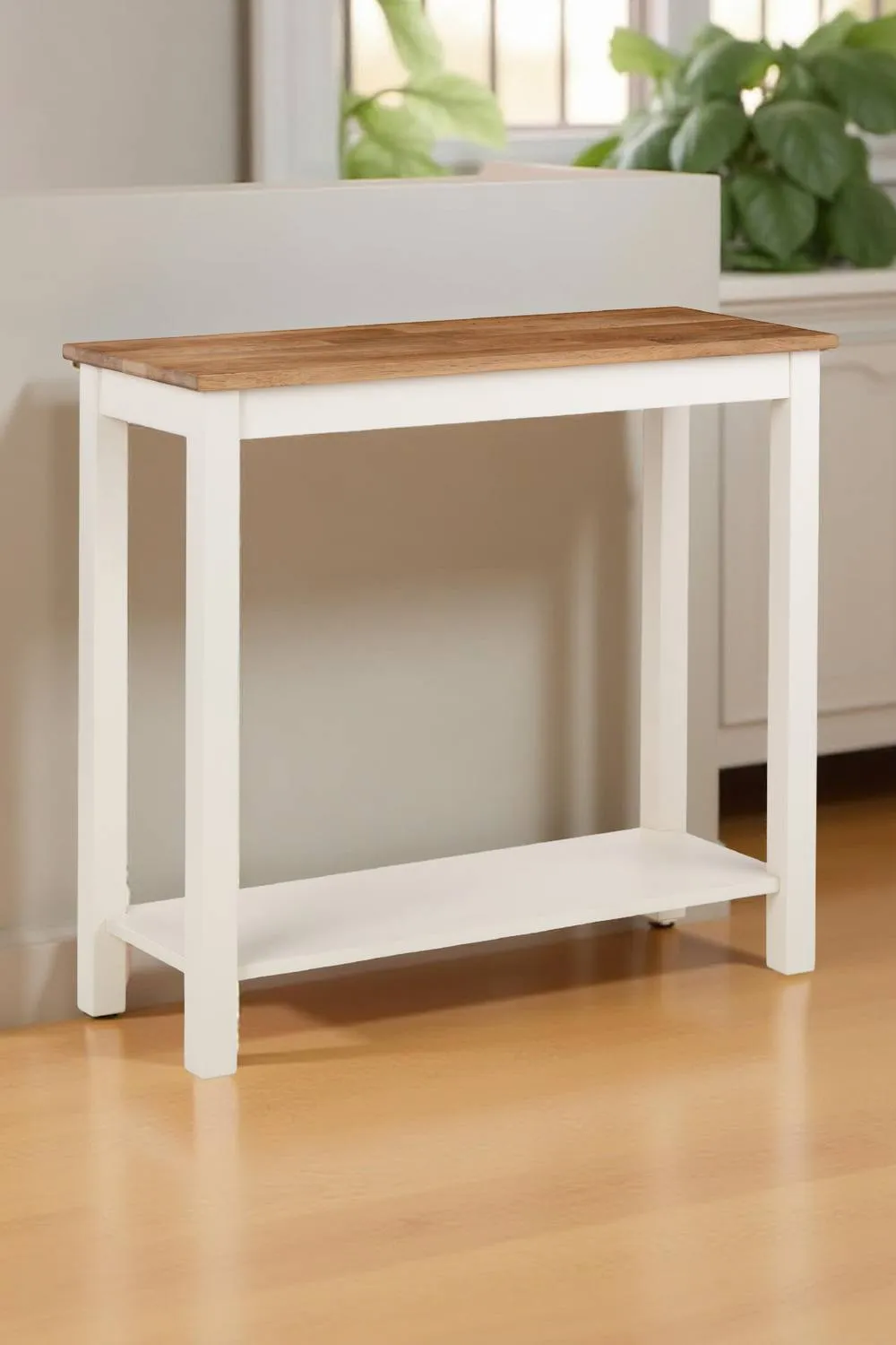 Julian Bowen Coxmoor Console Table with Shelf in Ivory