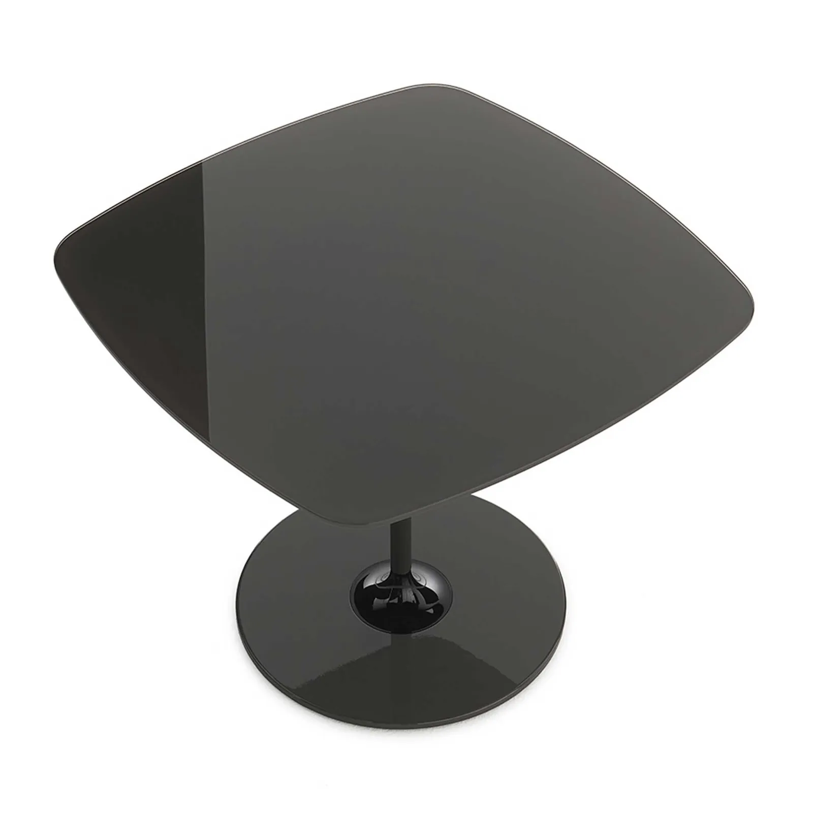 Kartell Thierry Side Table 50X50X40 Black Glass | Barker & Stonehouse 3