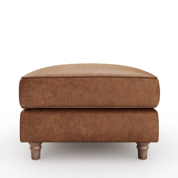Flori Arizona Faux Leather Footstool 6