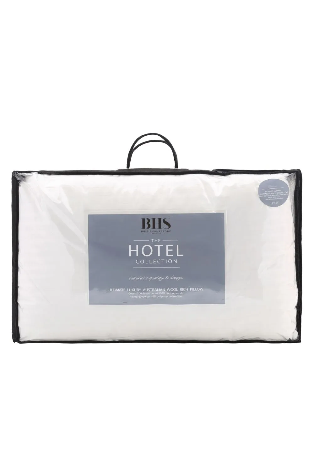 BHS 5 Star Hotel Collection Australian Wool Single Pillow in White 2