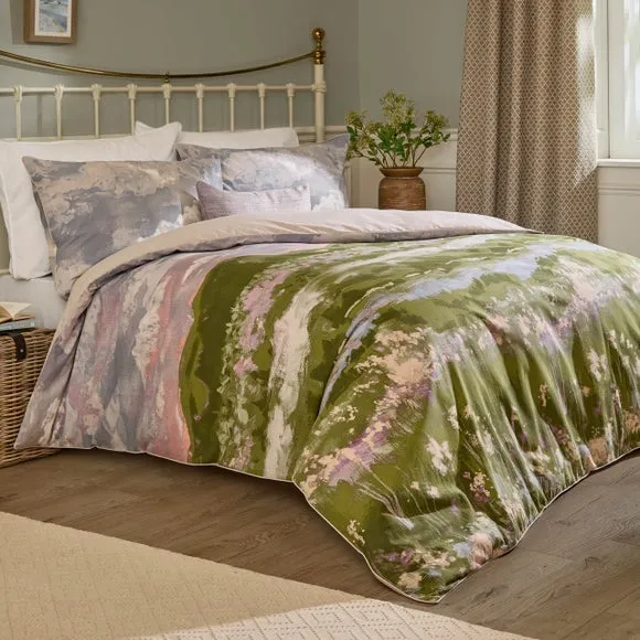 Voyage Foinaven 100% Cotton Slub Duvet Cover & Pillowcase Set 1