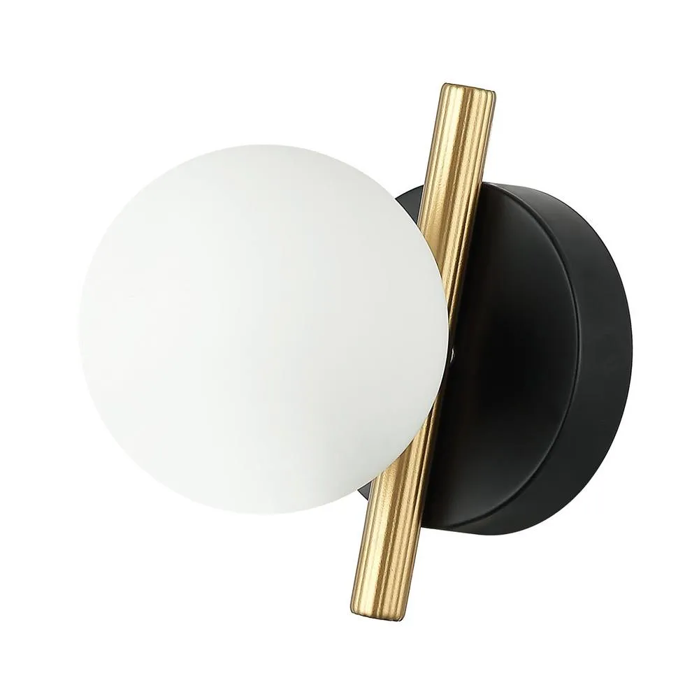 Netlighting Reverso Modern 1 Light Wall Lamp G9 in Black