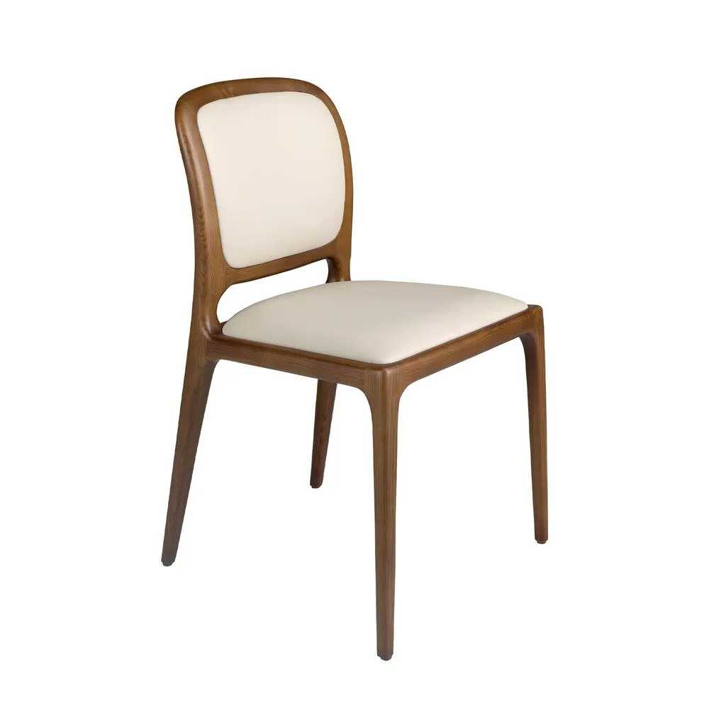 Angel Cerda Model Cream Leatherette Dining Chair