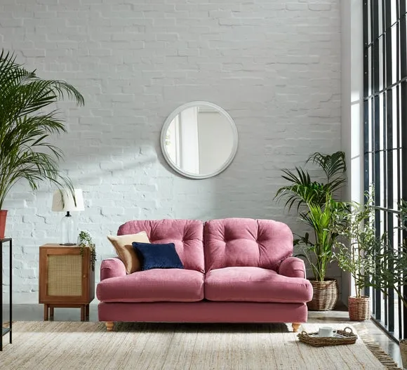 Martha Vintage Soft Chenille 2 Seater Sofa 1