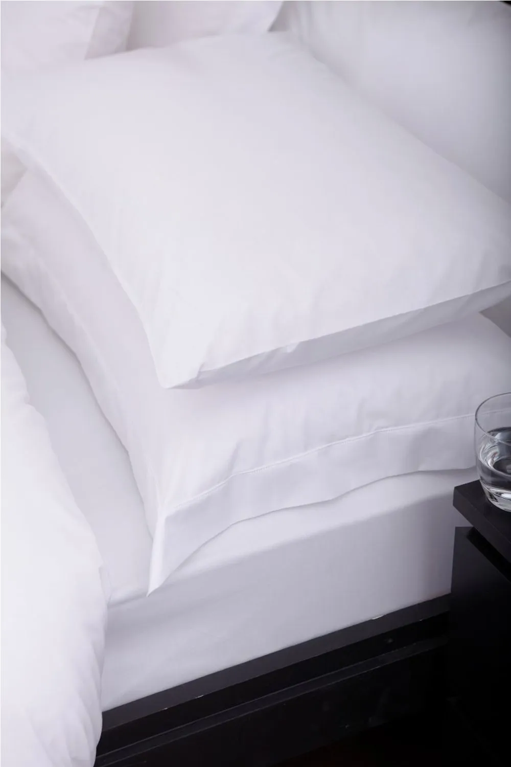 Martex Sestina 100% Cotton Continental Housewife Pillowcases Pair - 68 x 68cm in White 2