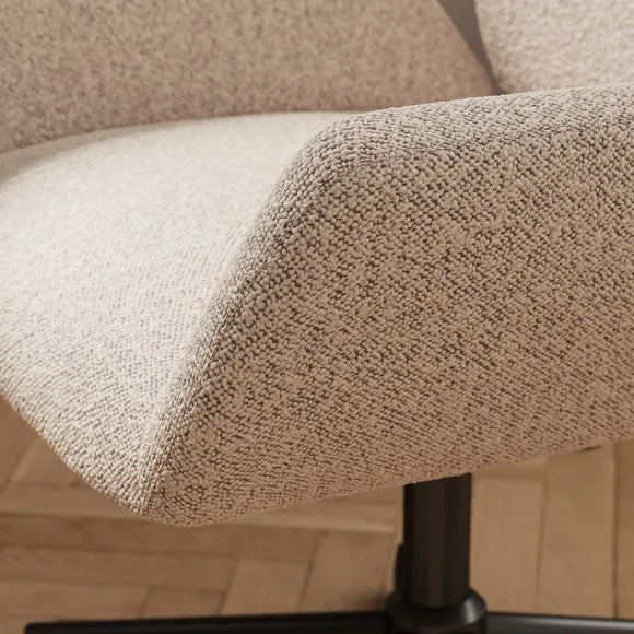 Ginny Boucle Swivel Office Chair 4
