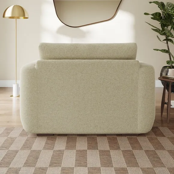 Luca Soft Chenille Snuggle Chair 3