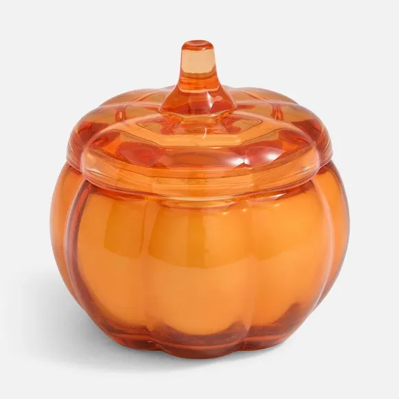 Autumn Pumpkin Shaped Glass Jar Candle 3