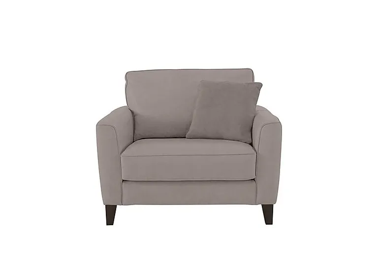 Brondby Fabric Cuddle Chair - Silver