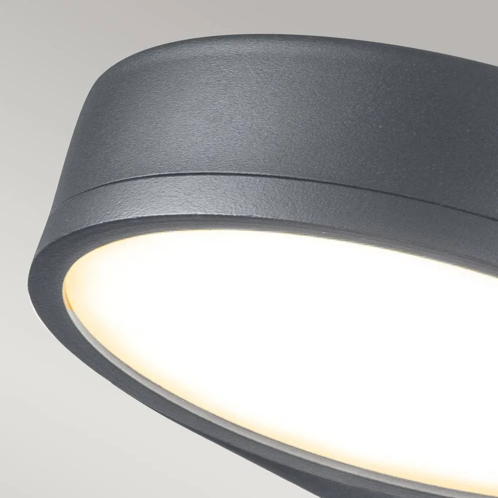Netlighting Zola Outdoor Down Wall Lamp Grey IP44 2