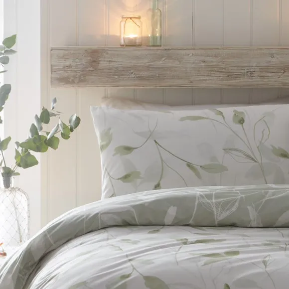Drift Home Eliza Green Duvet Cover and Pillowcase Set 2