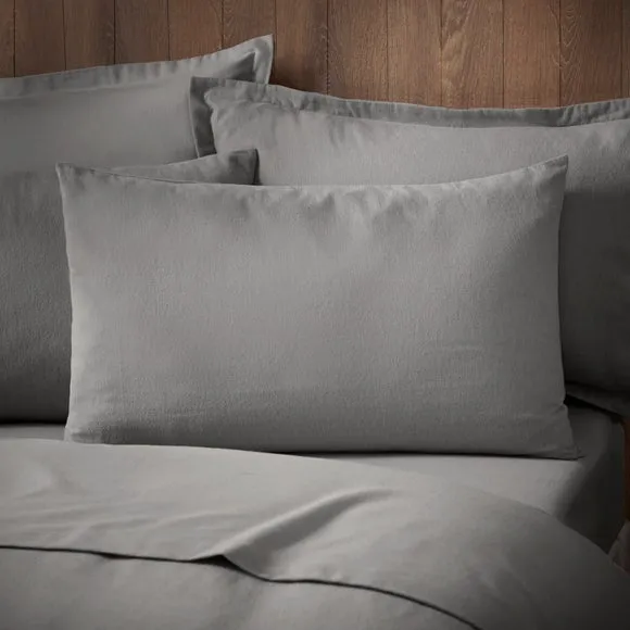 Soft & Cosy Luxury 100% Brushed Cotton Standard Pillowcase Pair 1