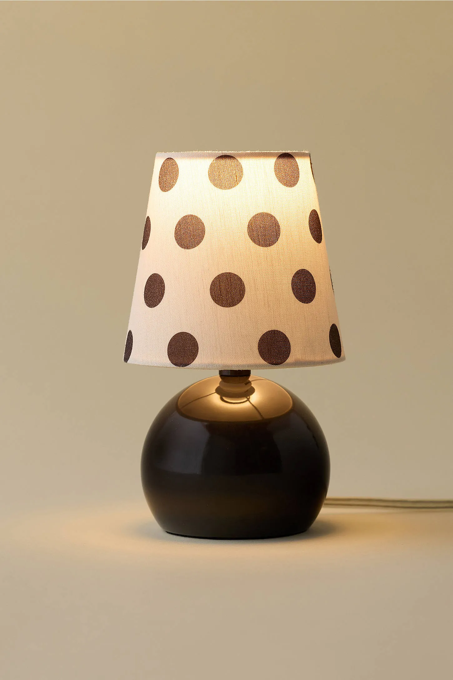 Khodi Polka Dot Table Lamp - Black ALL