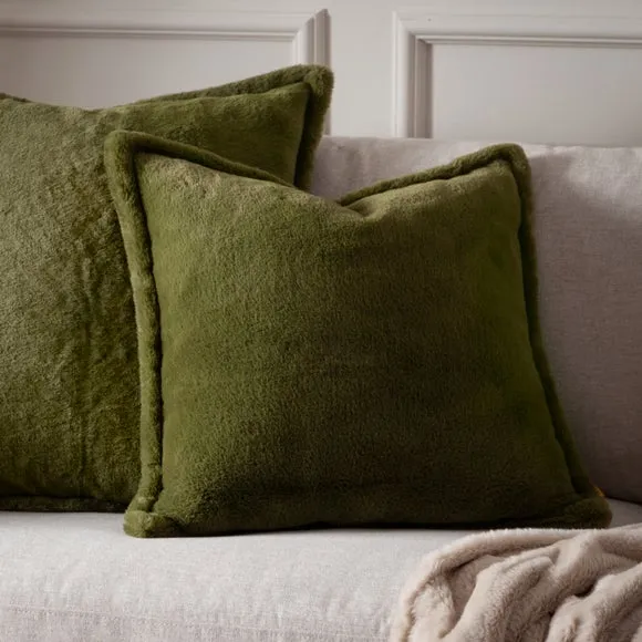 Furn. Kallu Faux Fur Reversible Square Cushion
