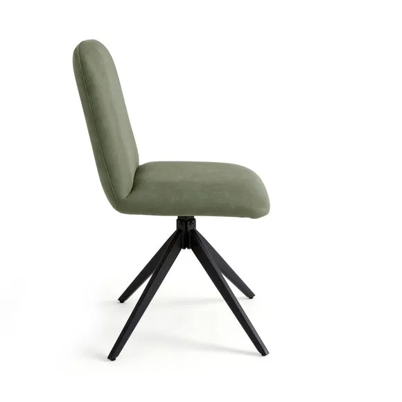 Loki Set of 2 Dining Chairs, Faux Leather 6