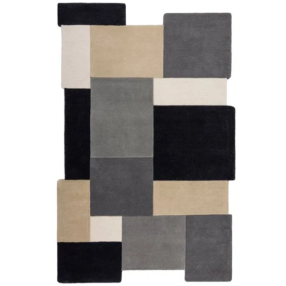 Collage Modern Cut-Out Wool Rug 5