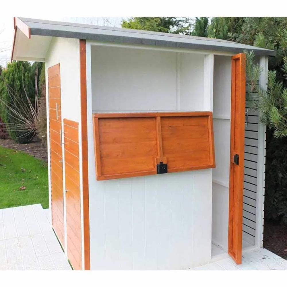 Shires Apex 6 x 6 Feet Dip Treated Shed Multi Store in Brown 5