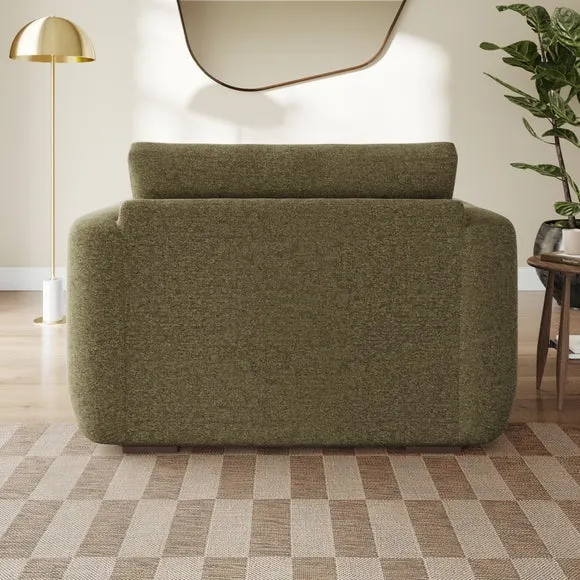 Luca Soft Chenille Snuggle Chair 3