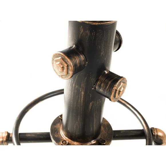 Rockport Pipework Adjustable Height Bar Stool, Mocha 4