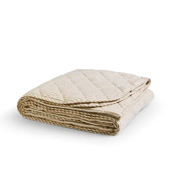 Camille Stripe Brushed Bedspread 4