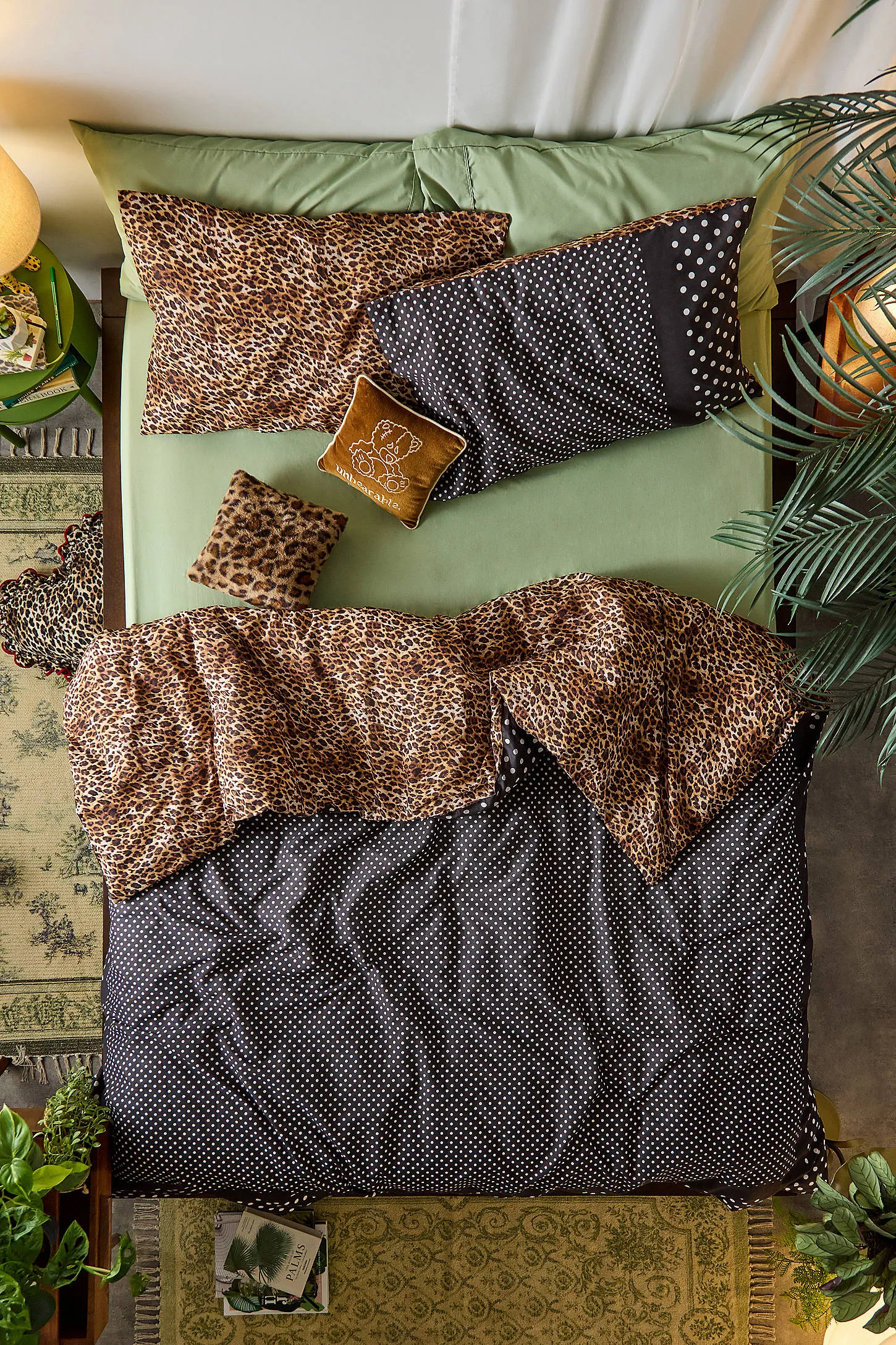 Leopard Print & Polka Dot Reversible Duvet Set 2