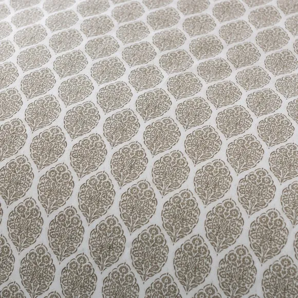 Tove Woodblock 100% Cotton Duvet Cover & Pillowcase Set 6