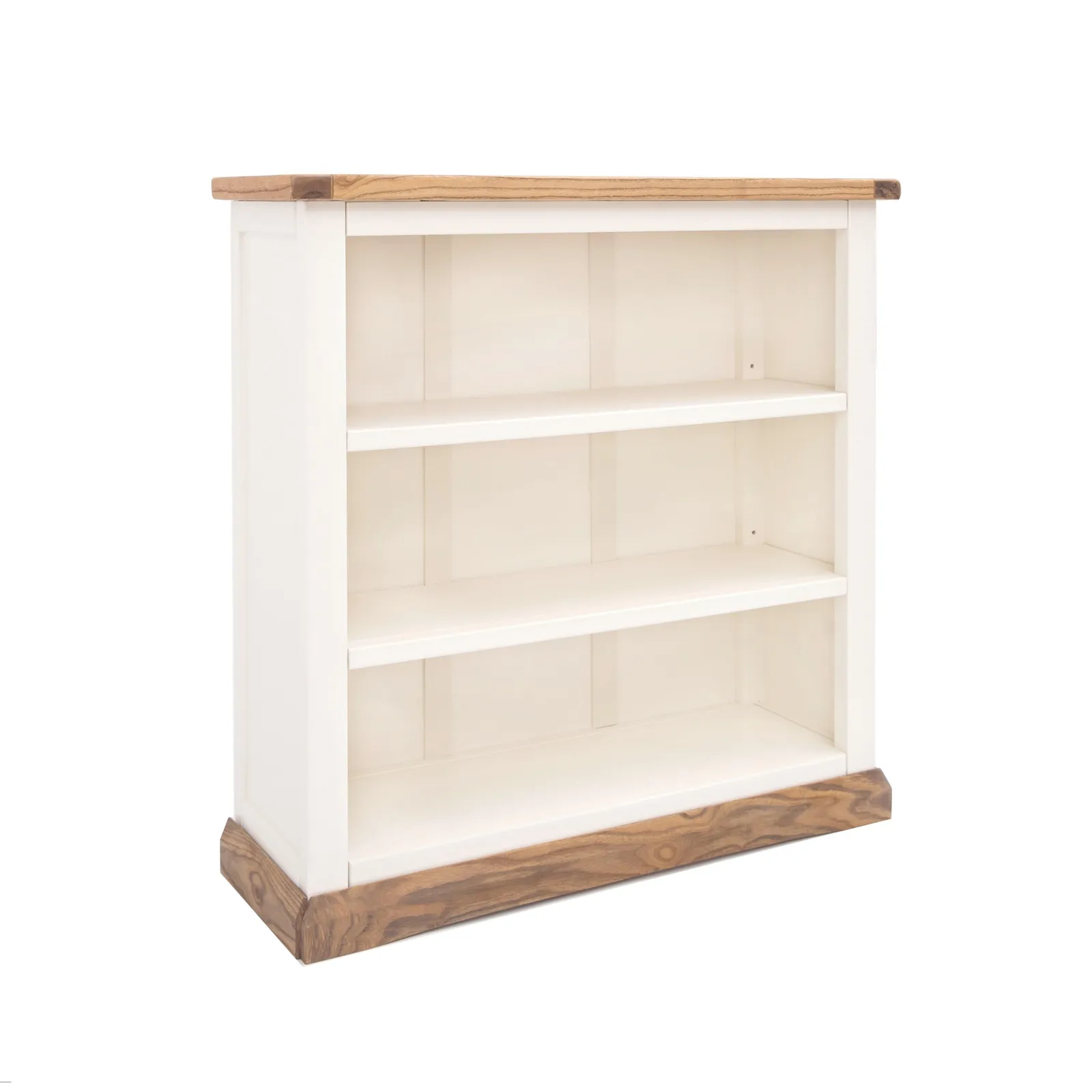 Cabinet Bits Bookcase with plinth 90x90x30cm in Off-White 2