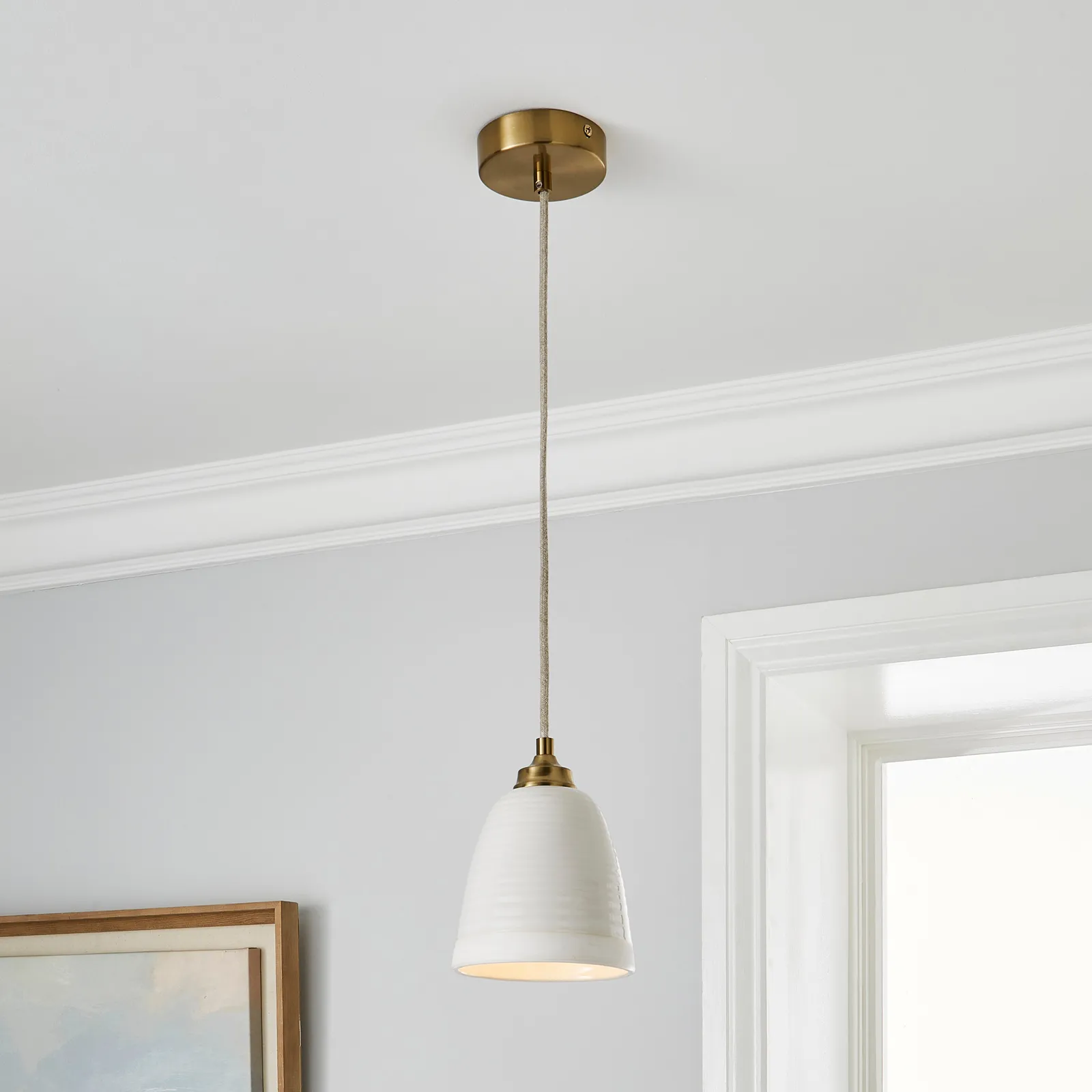 Churchgate Harby 1 Light 15cm Ceiling Fitting Gold