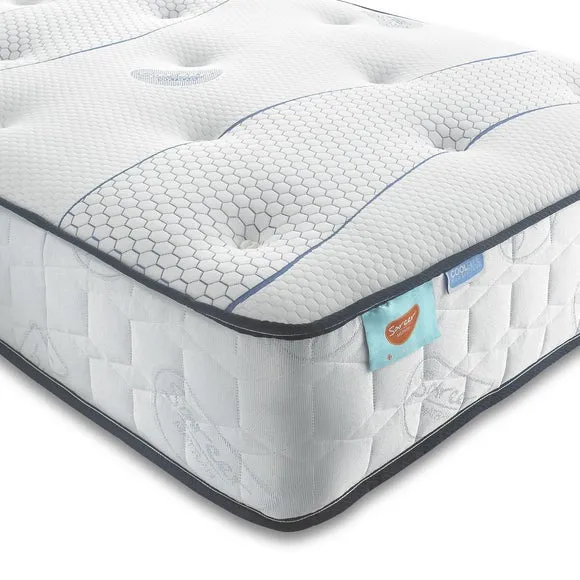 Sareer Open Coil Cool Blue Memory Foam Hybrid Mattress 1