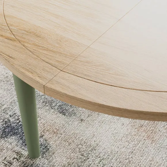 Pip 4-6 Seater Round to Oval Extendable Dining Table 3