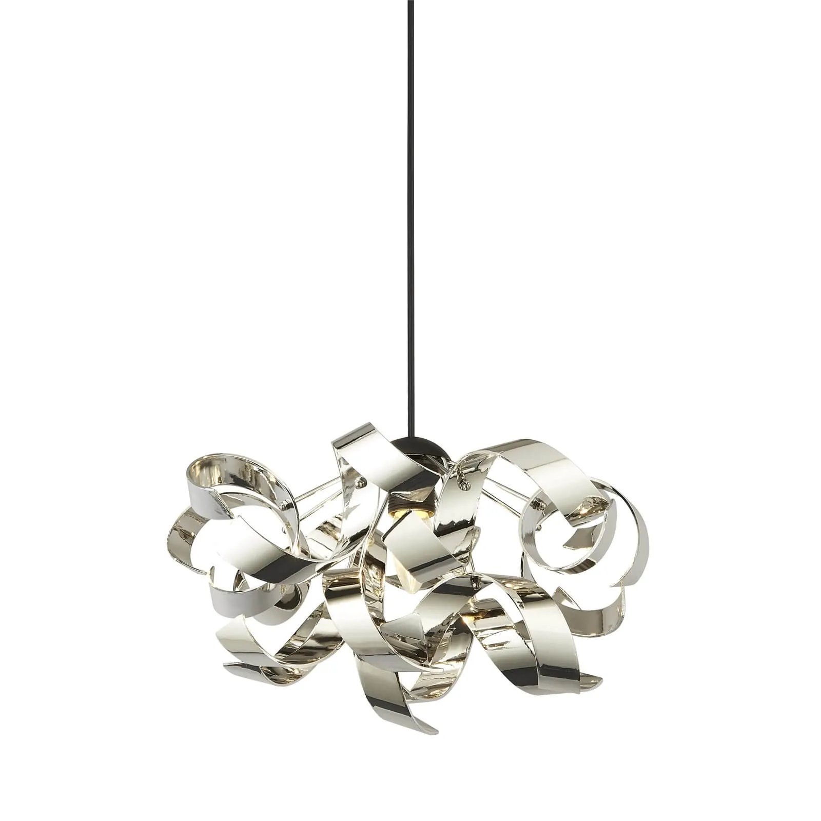 Sputnik Ribbon Easy Fit Pendant Light Shade - Chrome