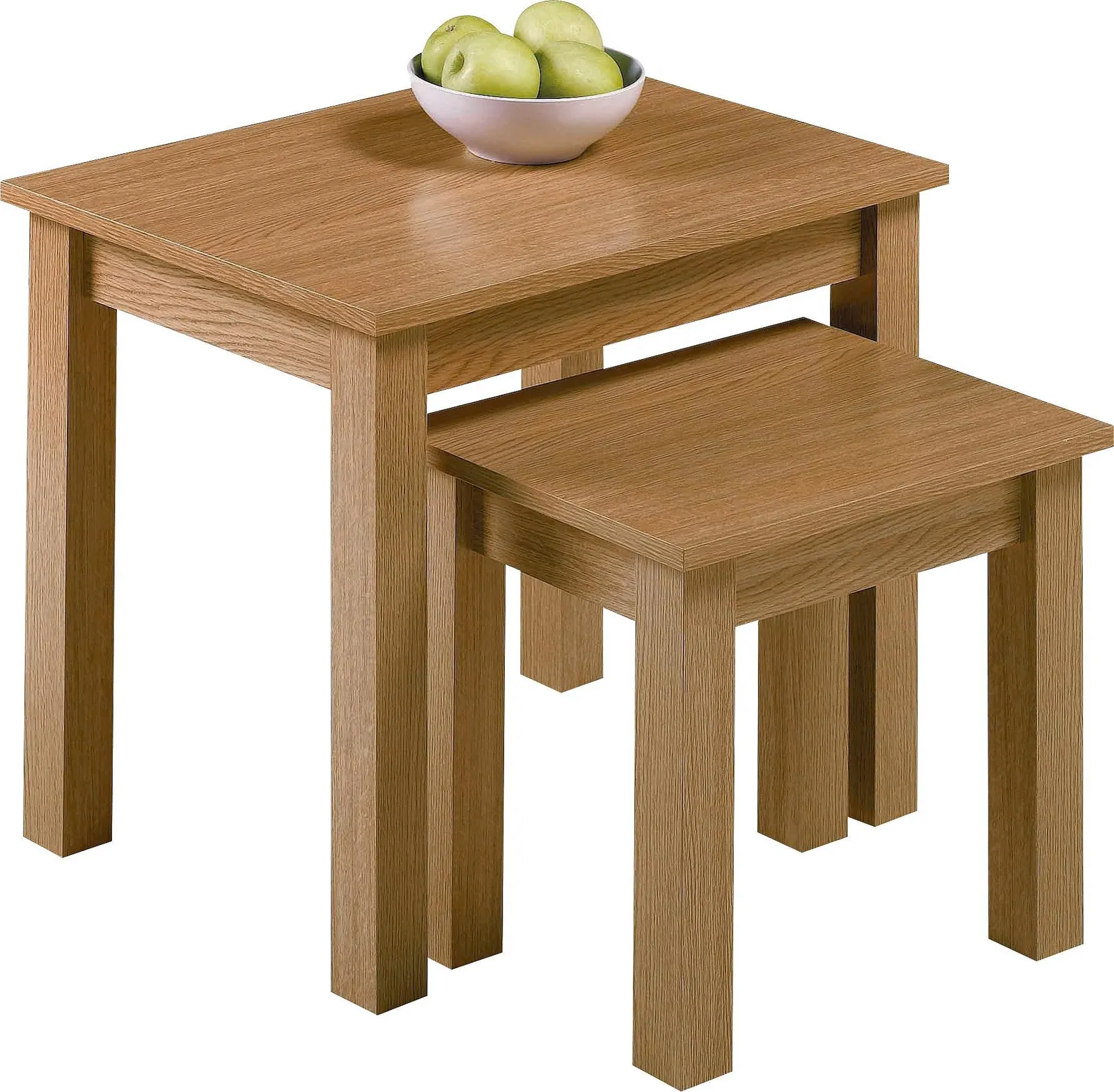 Habitat Nest of 2 Tables - Oak Effect