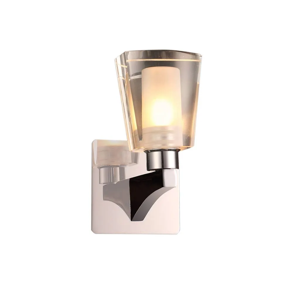 Netlighting Laurine Modern 1 Light Wall Lamp G9 in Silver