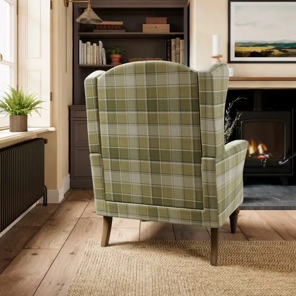 Charnwood Gingham Checked Occasional Armchair 2