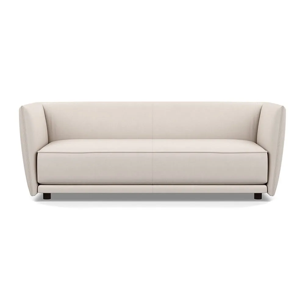 Heal's Valley 3 Seater Sofa Siena Cotton Natural Walnut Stain Feet 1