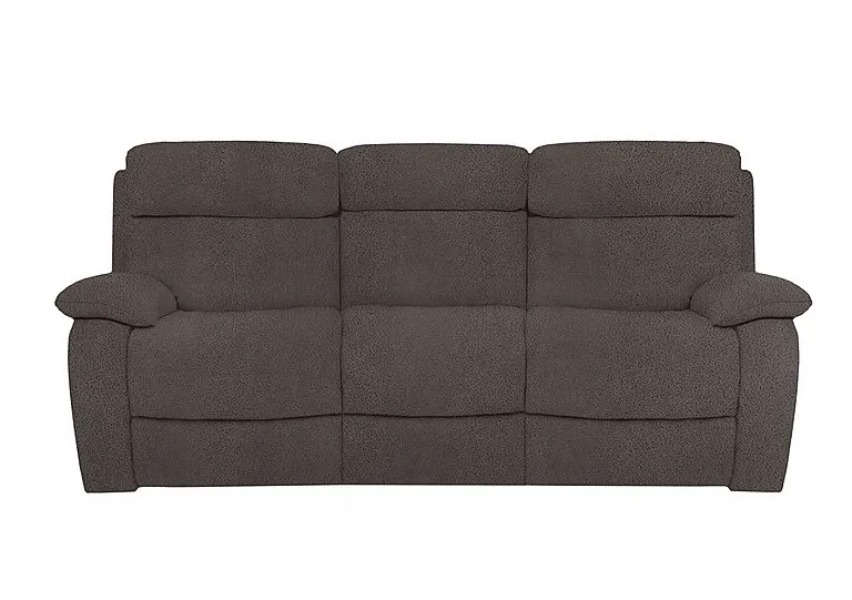 Moreno 3 Seater Fabric Power Recliner Sofa with Power Headrests - Dark Grey