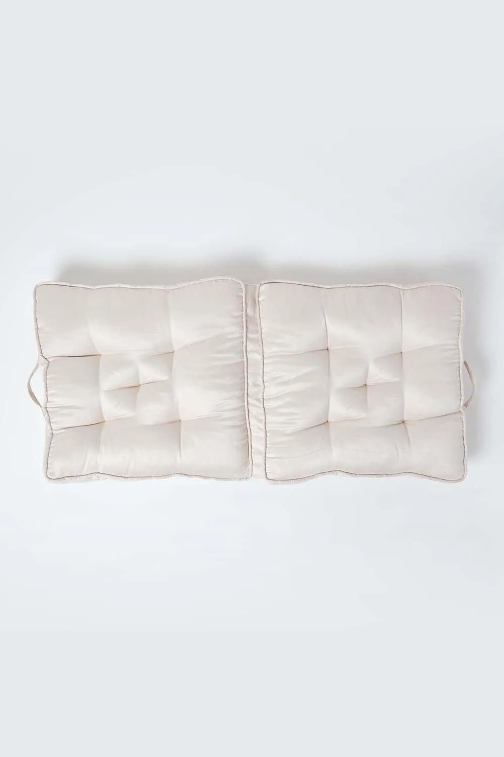 Homescapes Cream Faux Suede Travel Support Booster Cushion 3