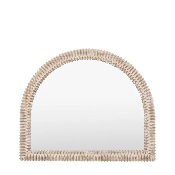 Sawan Arched Distressed Overmantel Wall Mirror 3