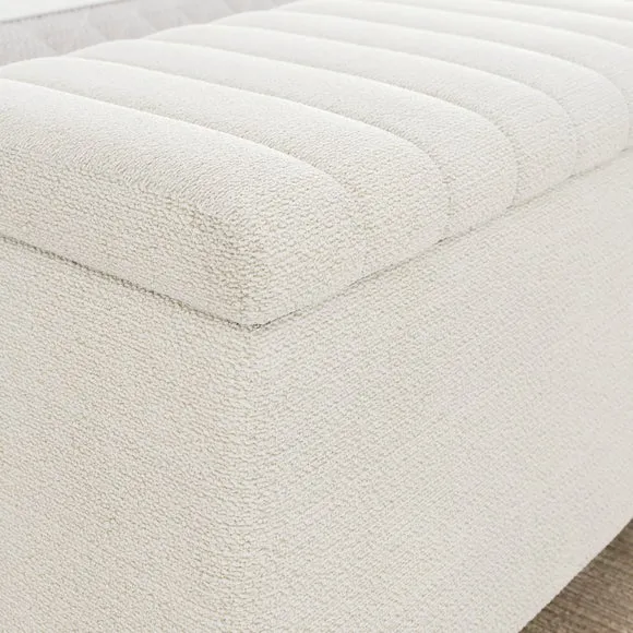 Alara Chenille End of Bed Storage Ottoman 4