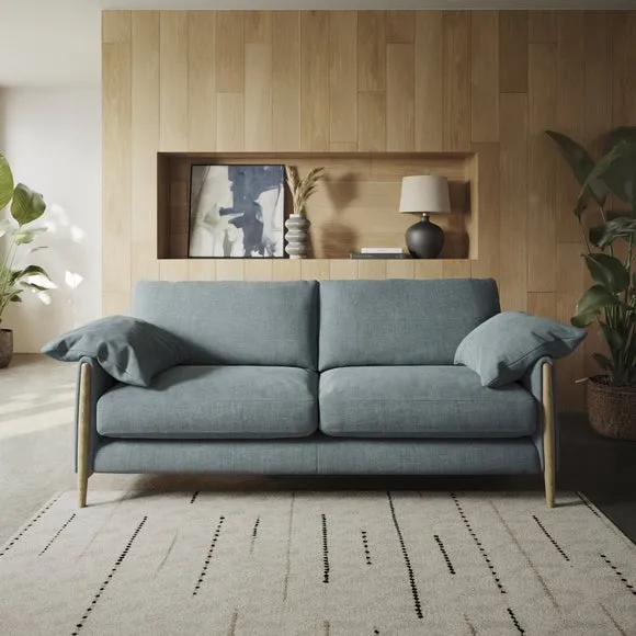 Hector Tonal Plush Chenille 4 Seater Sofa 1