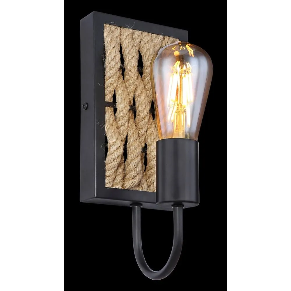 Netlighting Halia Wall Lamp Matt Black 1x E27 5